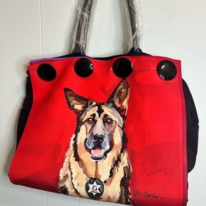 3 in 1 Animal Cover Manual Woodworks and weavers Black Red and Purple Tote Bag